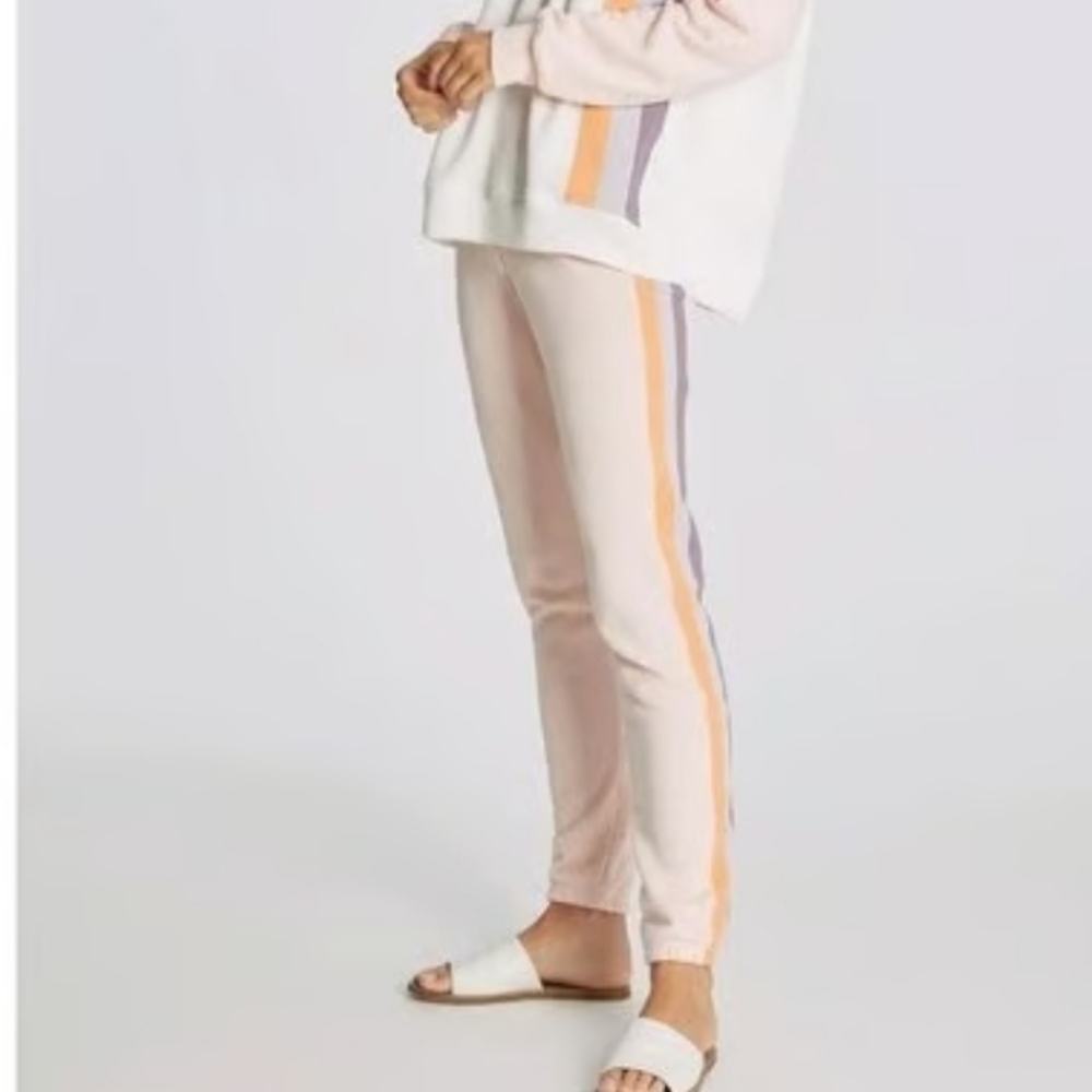 Wildfox Knox Grapefruit Stripes Joggers Medium - Picture 12 of 12